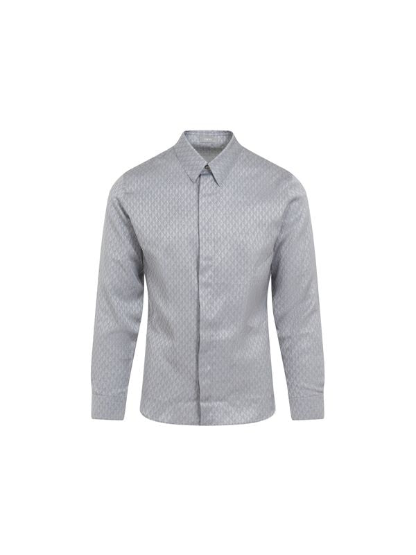 All-Over Logo Silk Shirt