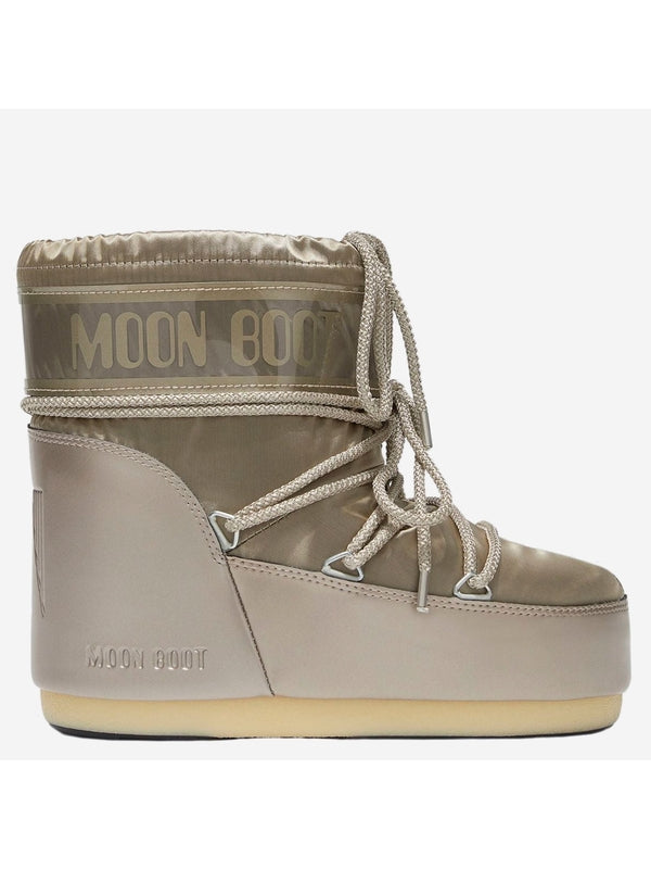 Moonboots Beige Lace-Up Boots