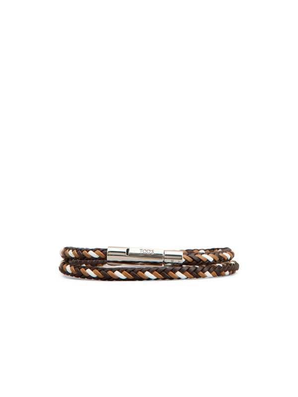 Tod'S Silver Brown Bracelet