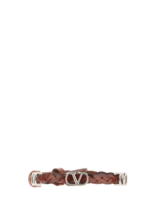 Signature V Logo Braided Bracelet