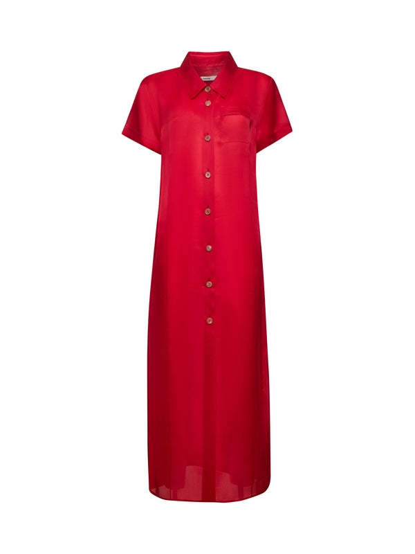 Effy Cotton Silk Shirt Dress