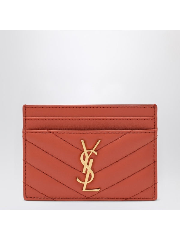 Saint Laurent Orange Card Holders