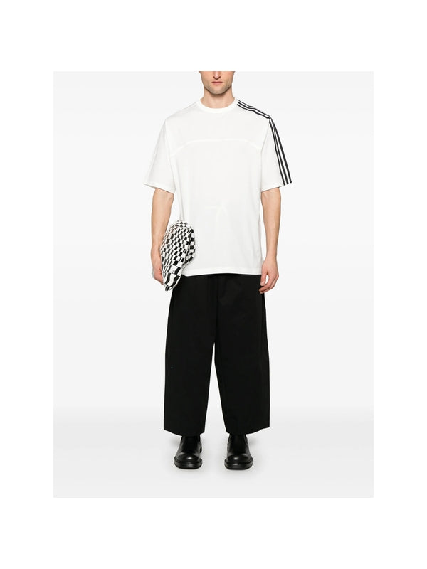 Stripe Detail Cotton Short
  Sleeve T-Shirt