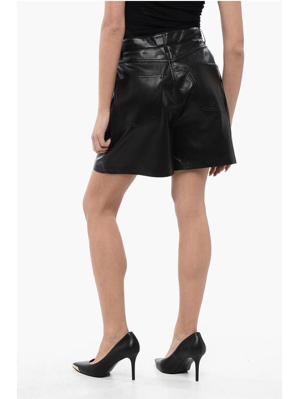 Zosha Faux Leather Shorts