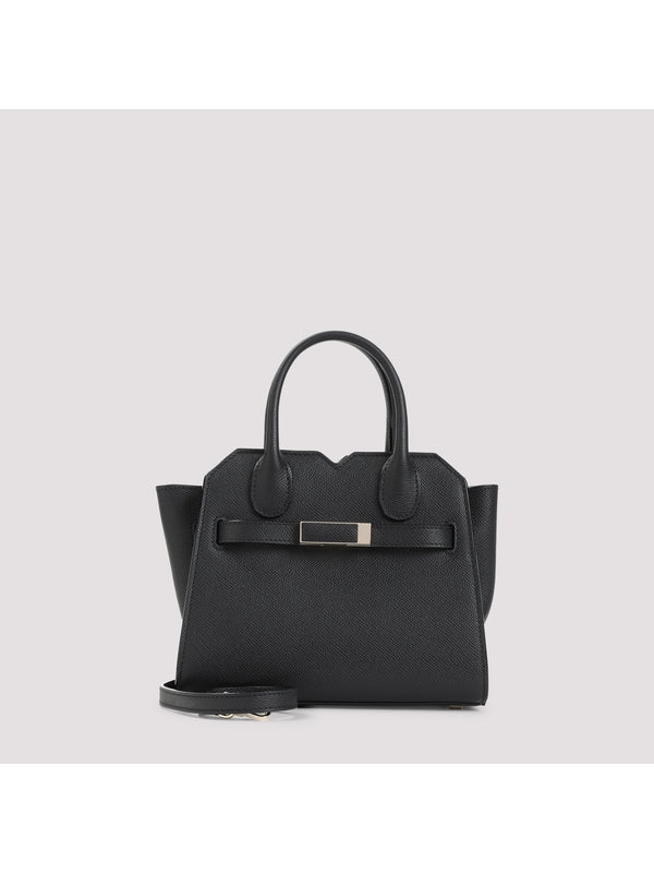 Milano Buckle Detail Calfskin Tote Bag