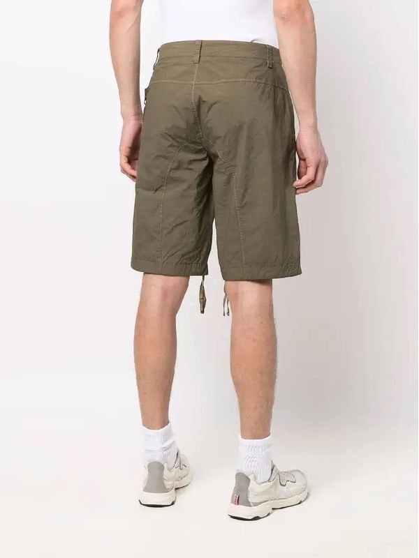 Zipper Insert String Hem
  Bermuda Shorts