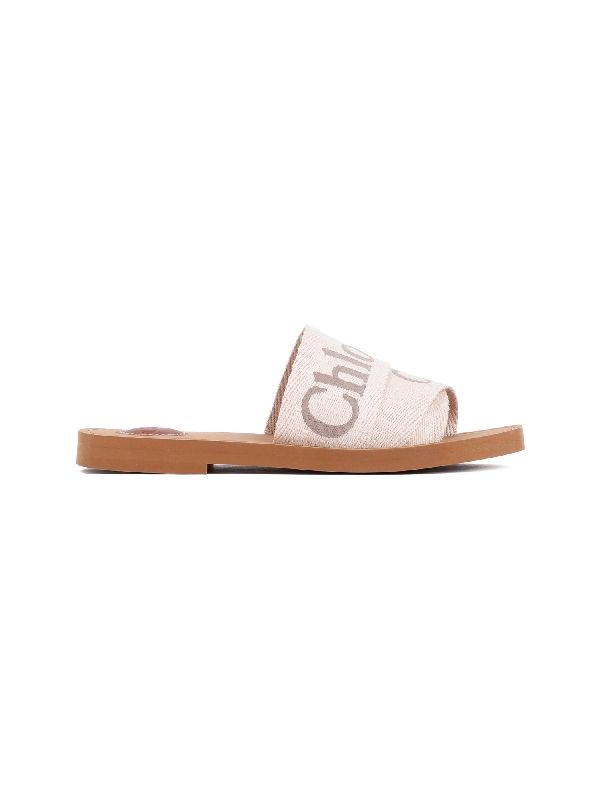 Woody Logo Band Flat Sandals