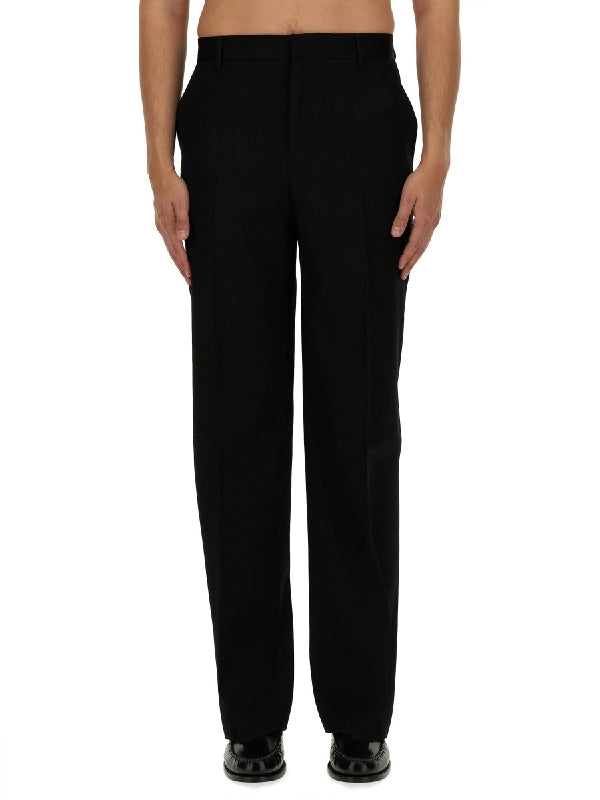 Black Wool Tailored Pants