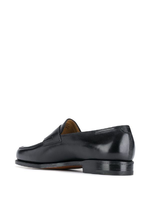 Black Leather Penny Loafers