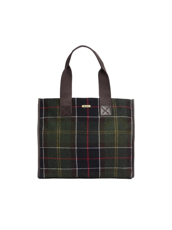 Barbour Checked Tote Bags
