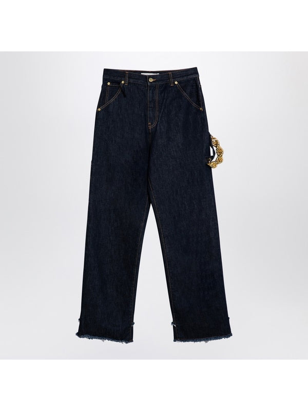 Lisa Chain Detail Denim Pants