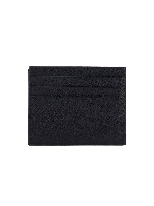 Embossing Triangle Logo Leather Card
  Wallet