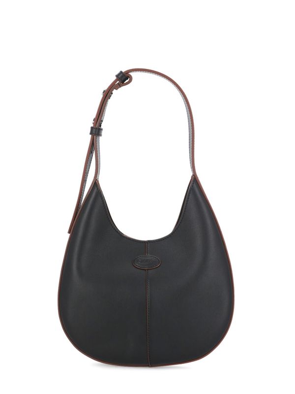 DI Logo Leather Shoulder Bag