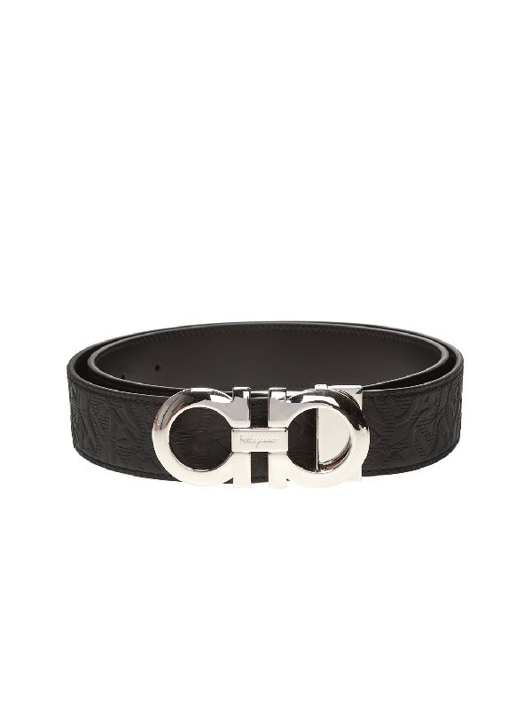 Emboss Gancini
  Motif Leather Belt