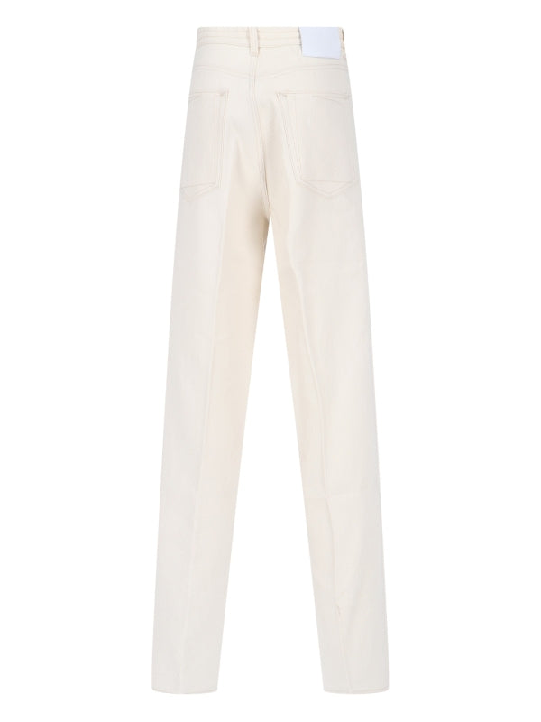 Linen Cotton Denim Pants