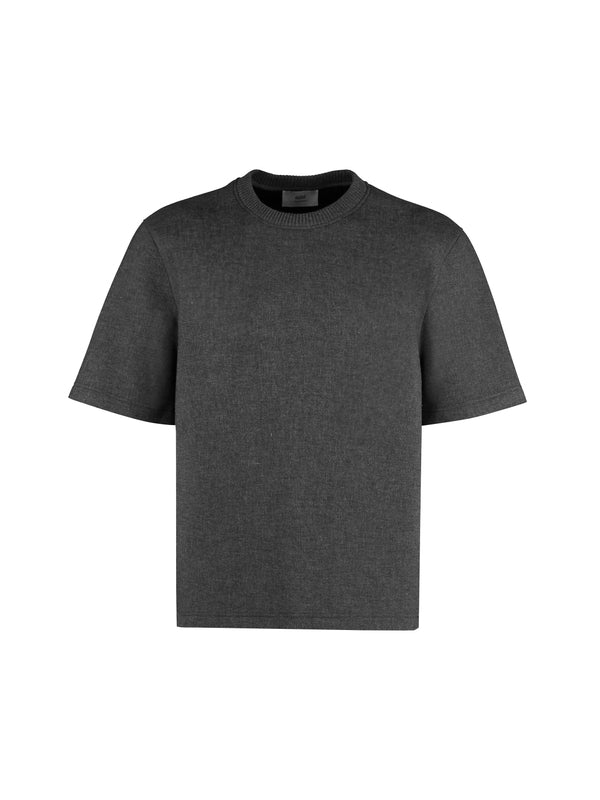 Viscose Wool Canvas Short
  Sleeve T-Shirt