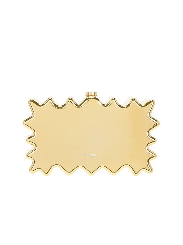 Paloma Gold Acrylic Clutch Bag