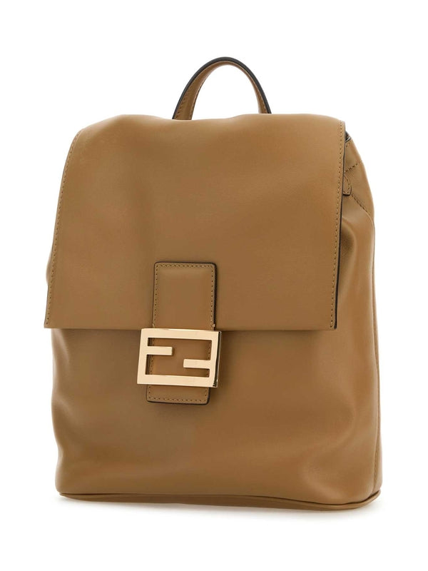 Fendi Ff Brown Backpacks
