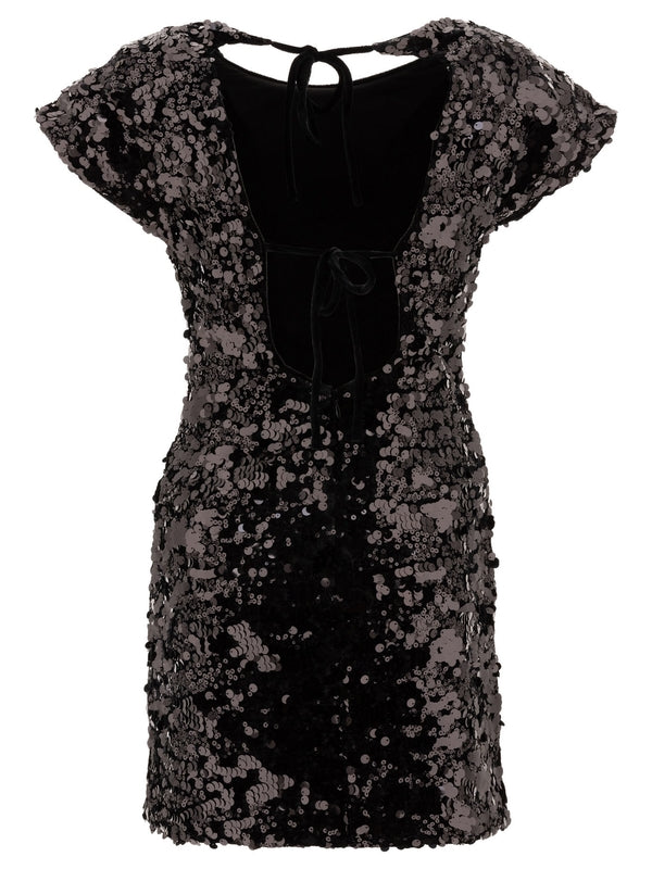 Sequin Detail Mini Dress
