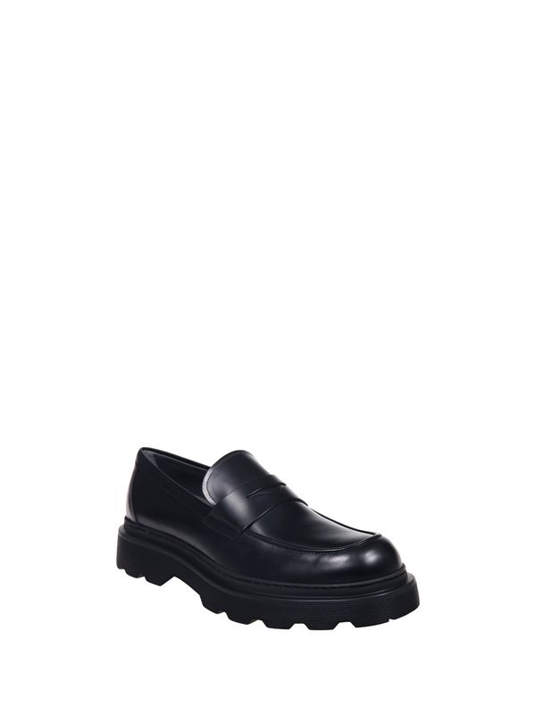 Black Calfskin Loafers