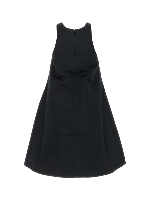 Black Sleeveless Midi Dress