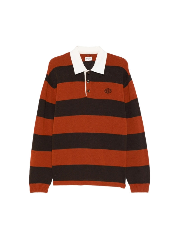 Bode Brown Striped Knitted