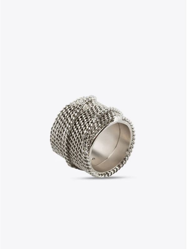 Multi Chain Silver Ring