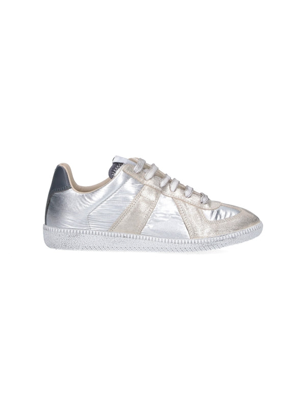 Maison Margiela Silver Low Top Sneakers