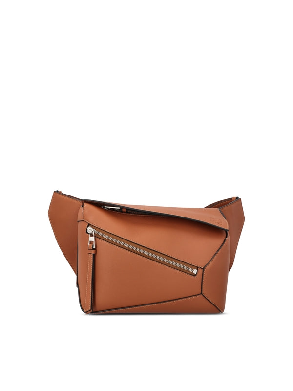 拼图皮革小号腰包