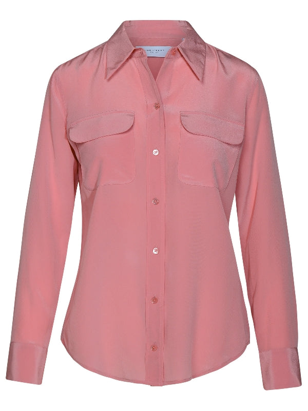 Flap Pocket Signature Silk Shirt