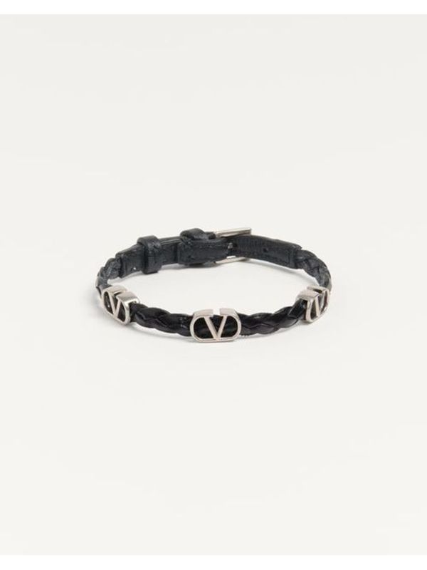 Signature V Logo Braided Bracelet