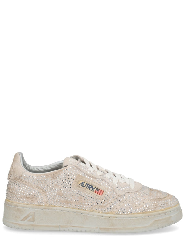 Autry Beige Low Top Sneakers