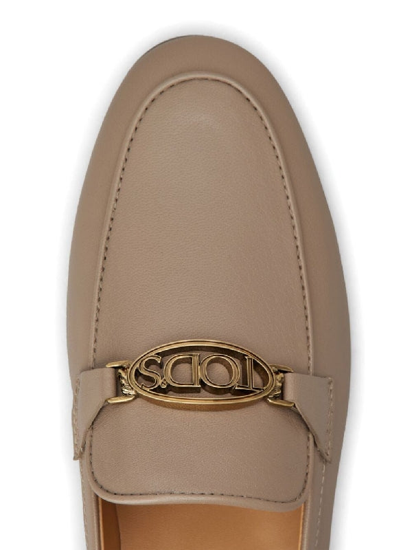 Logo Decoration Flat Loafers