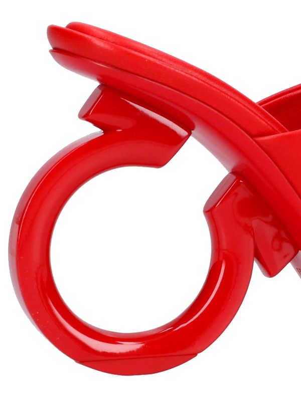 Elina Nappa Leather Gancini Mule
  Heel