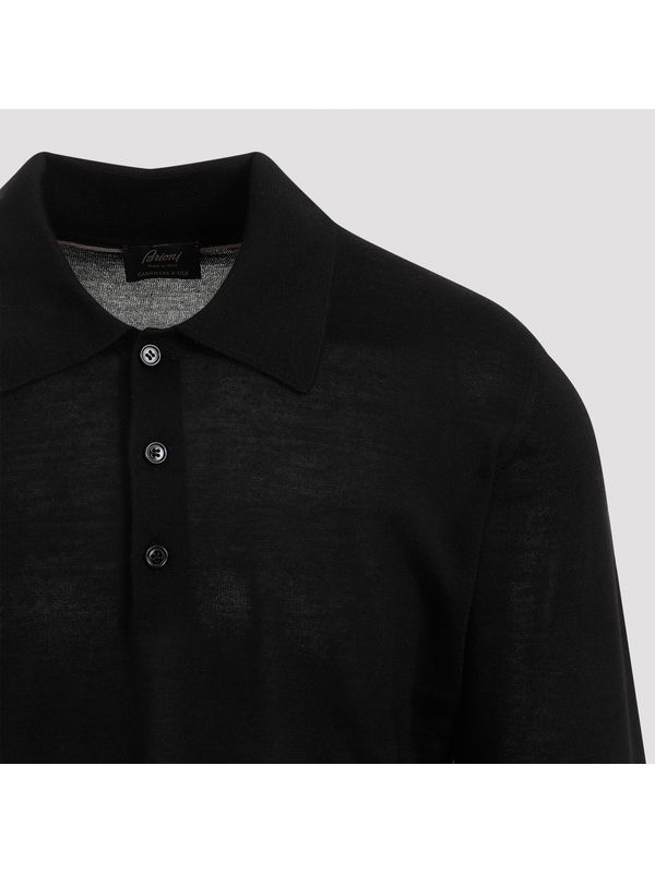 Cashmere Silk Polo Shirt