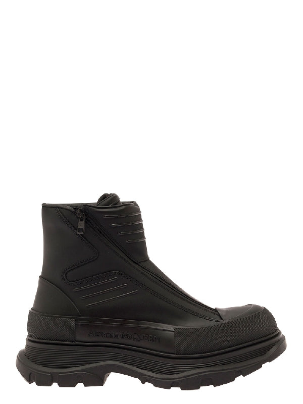 Tread Slick Leather Ankle Boots