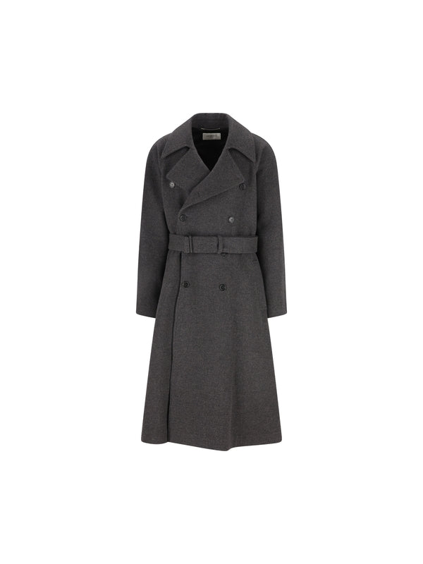Saint Laurent Grey Coats