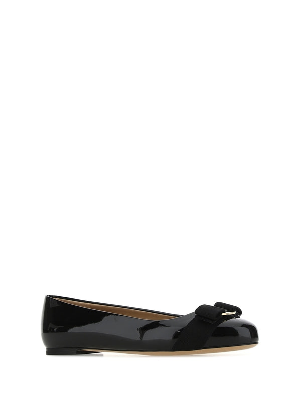 Bara Bow Calfskin Flat Shoes