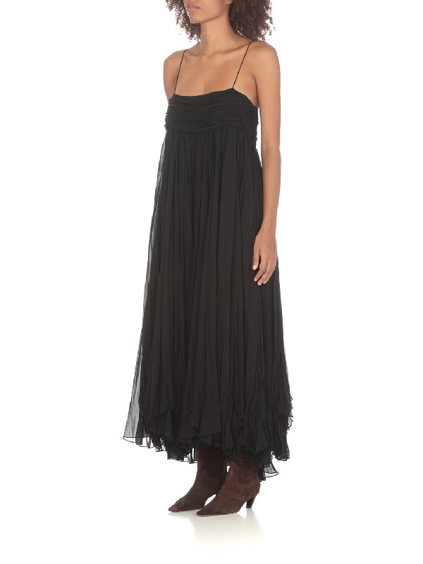 Lally Silk Bustier Dress