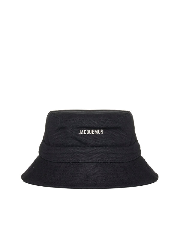 Metal Logo Cotton Bucket Hat