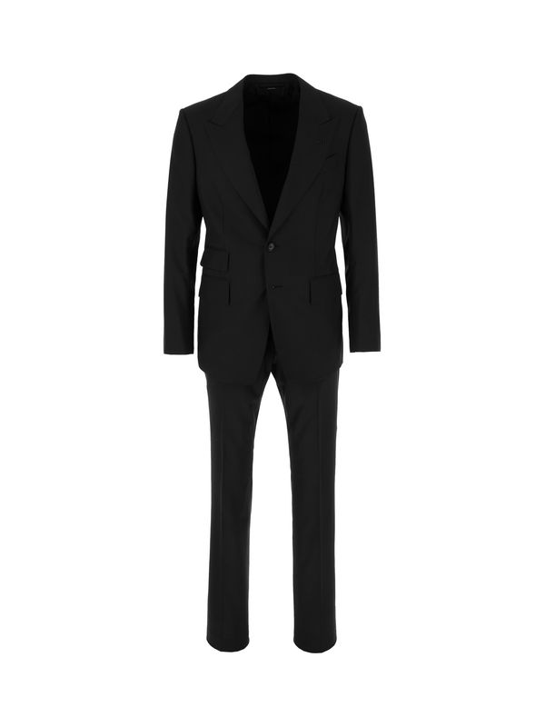 Single Breasted Tailored Wool Suit