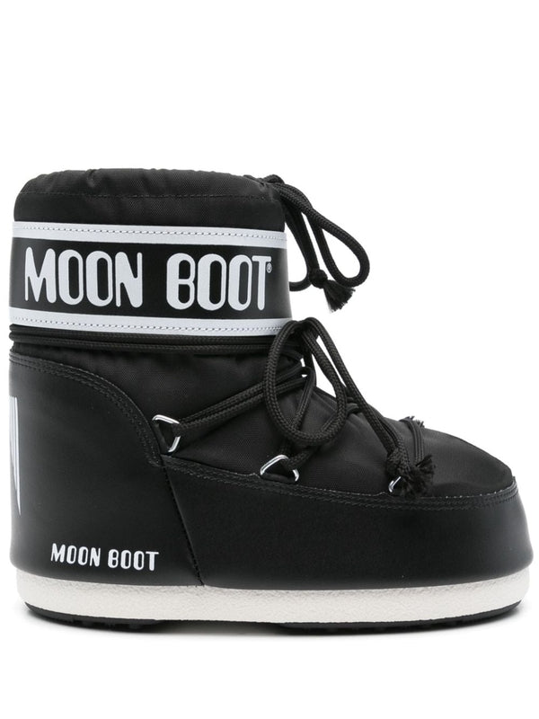 Moonboots Black Lace-Up Boots