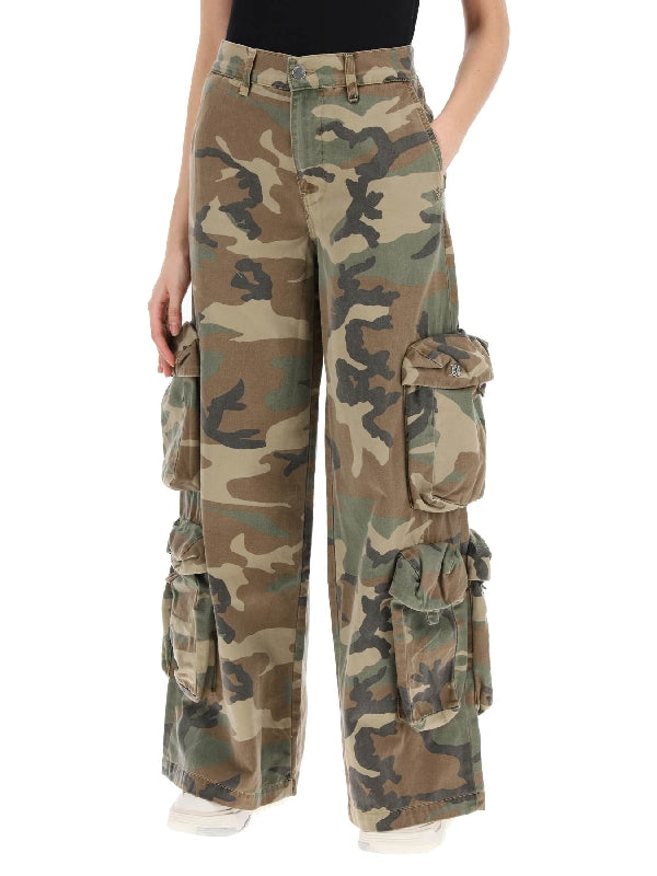 Baggy Fit Camouflage Cargo Pants