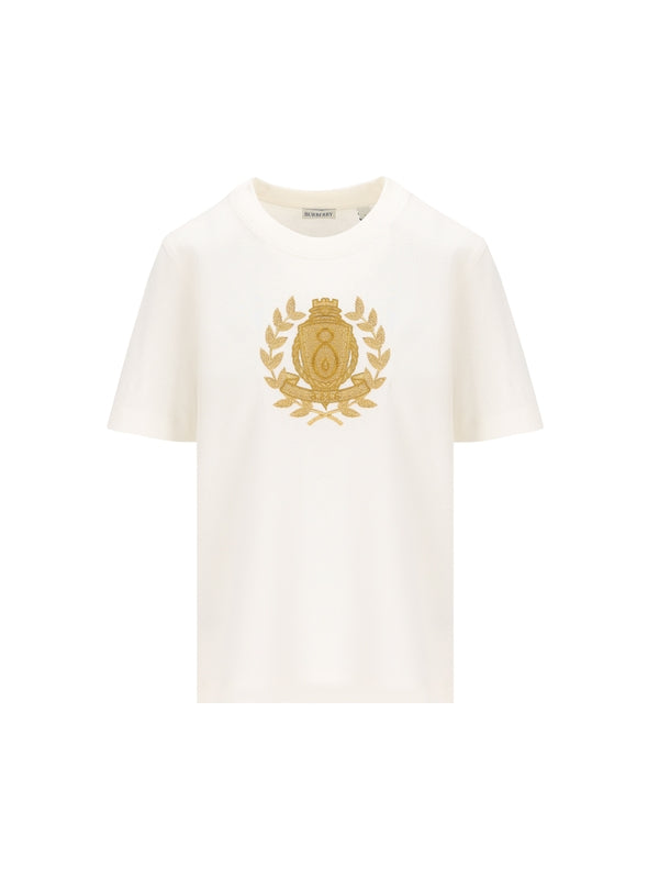 B Logo Embroidered Short Sleeve T-shirt