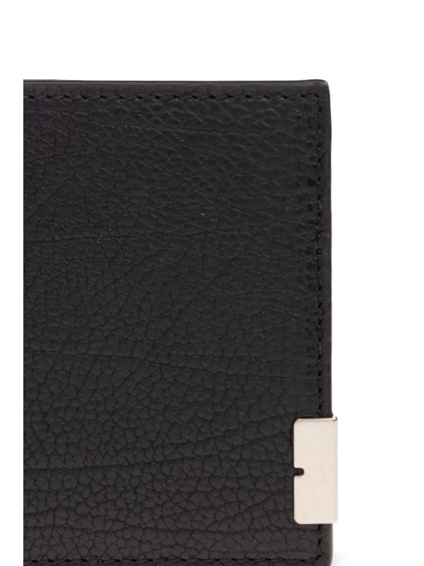 B Cut Leather Bifold Wallet