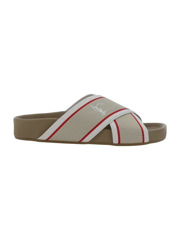 Logo Crisscross Sandals