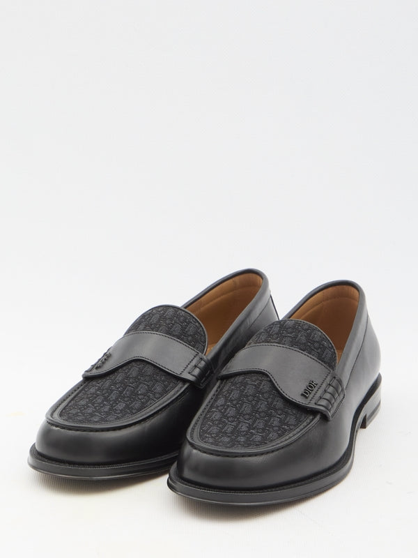 Granville Oblique Leather Loafers