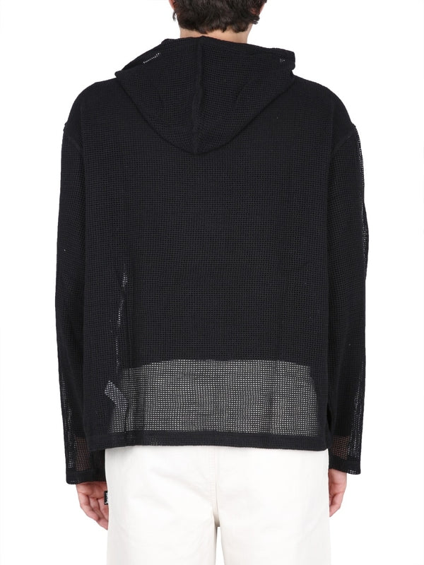 Mesh Cotton Hoodie