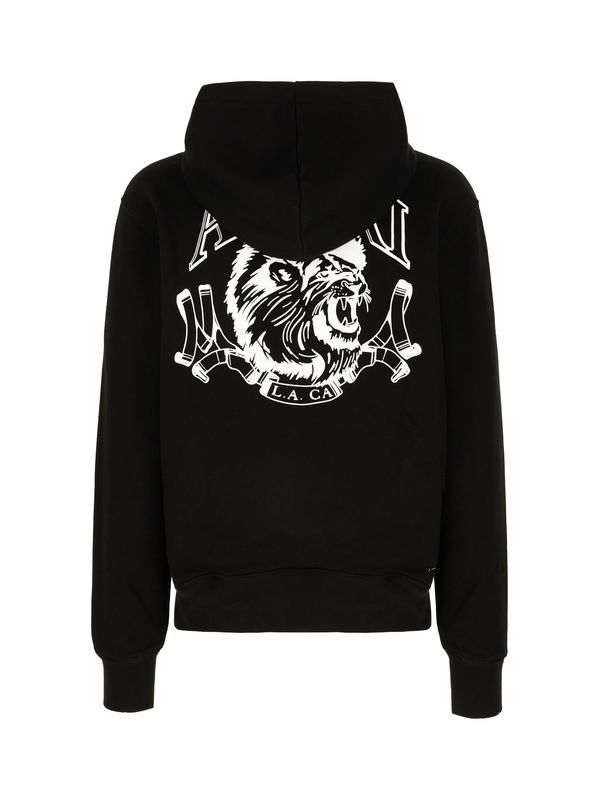 Back Lion Print Cotton Hood