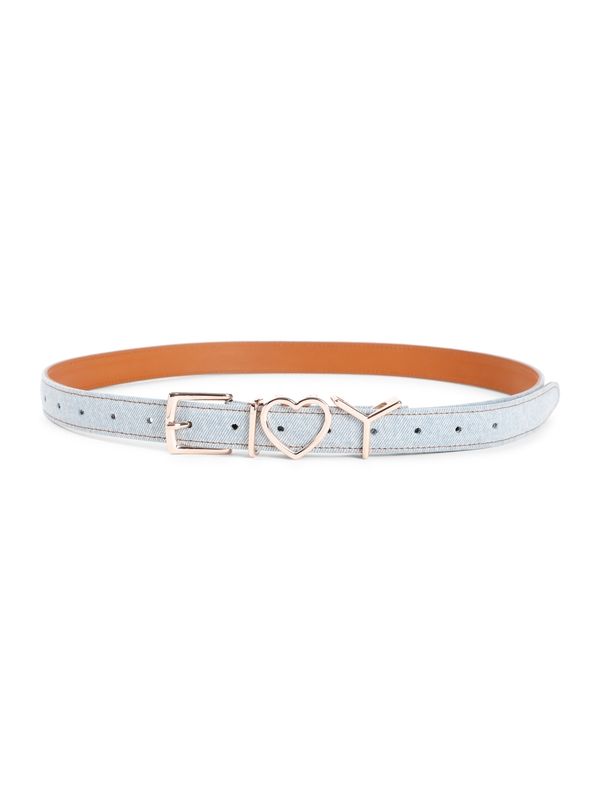 Heart Buckle Denim Belt